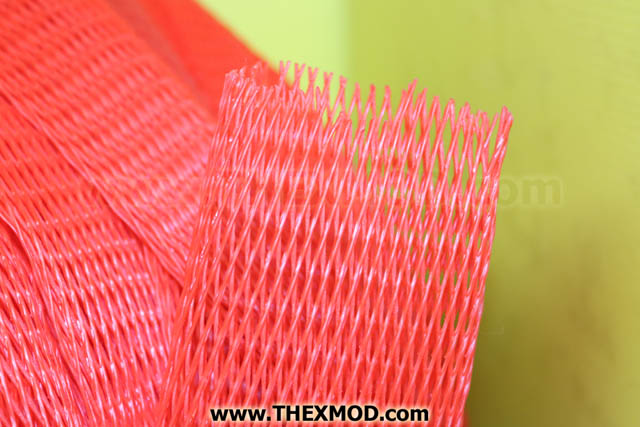 Platic Netting Sleeve - Expandable - Red-2