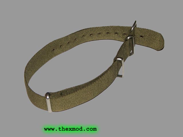 Fixed Pin - Watch Strap - Green -1