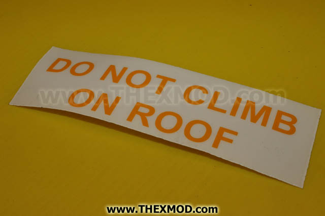 Lable - Do not climb on roof - FEP1268DD/6-1