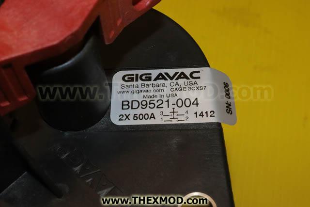 Kit - Isolator - Battery - Gigavac BD9521-4