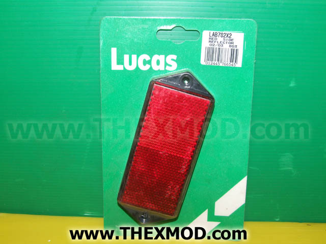 Reflector - Red Rectangular - LAB782-1