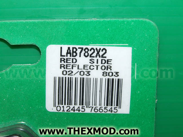 Reflector - Red Rectangular - LAB782-2
