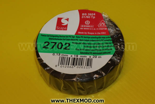 Tape - Insulation - Electrical - Black - Scapa 2702-1