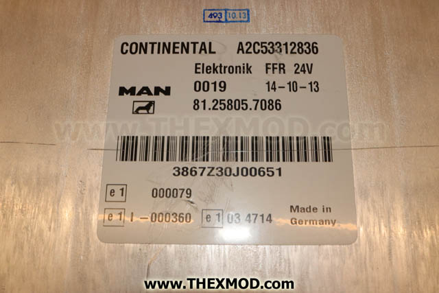FFR ECU - 81.25805.7086-2