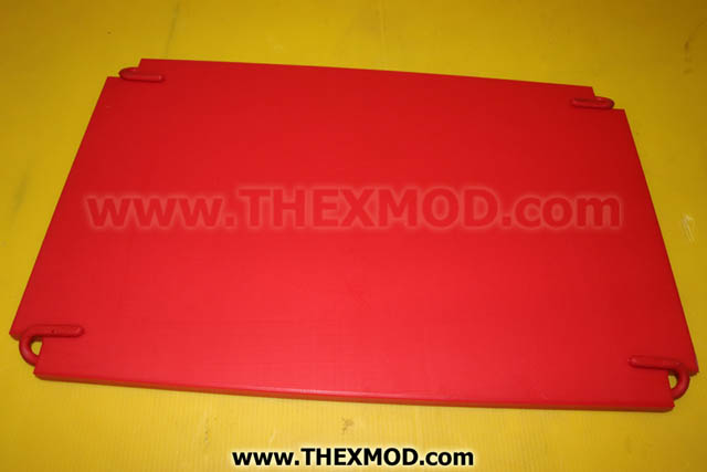 Chopping board - Plastic or rubber - Red - 02 7004-1