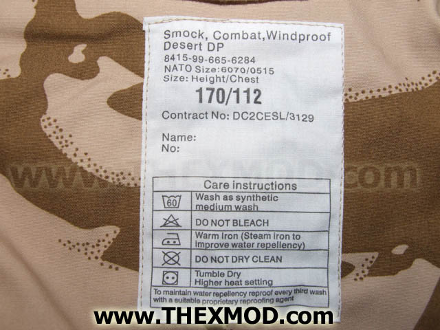Smock - Combat - Wind Proof - Desert - Size 170 -4
