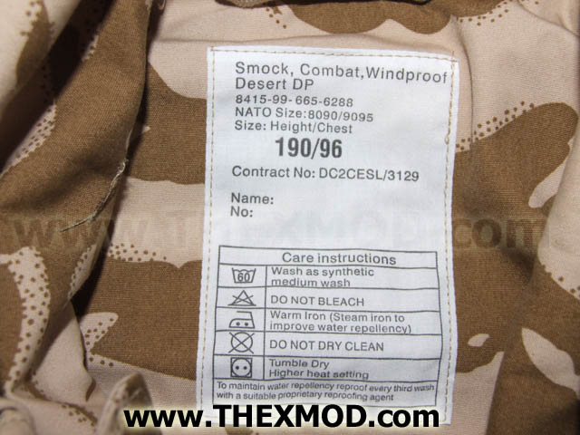 Smock - Combat - Wind Proof - Desert - 190 cm / 96-4