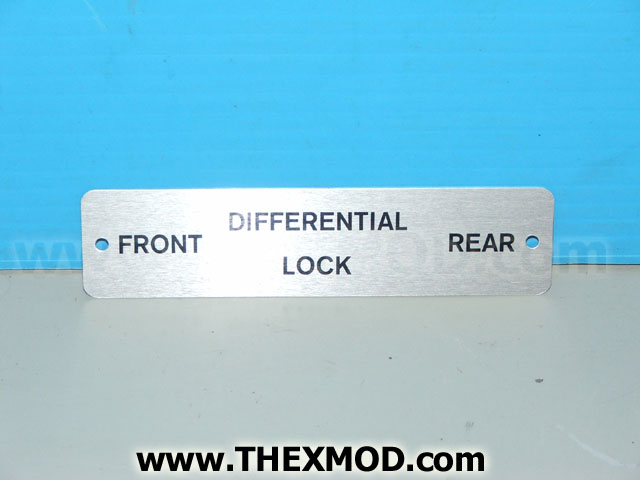Label - Diff Lock - 716-192-0571-1