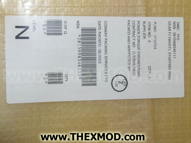 Gear Flywheel Starting Ring - Ford 1710704-2