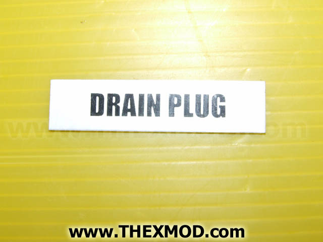 Label - Drain Plug - 37789-6-1