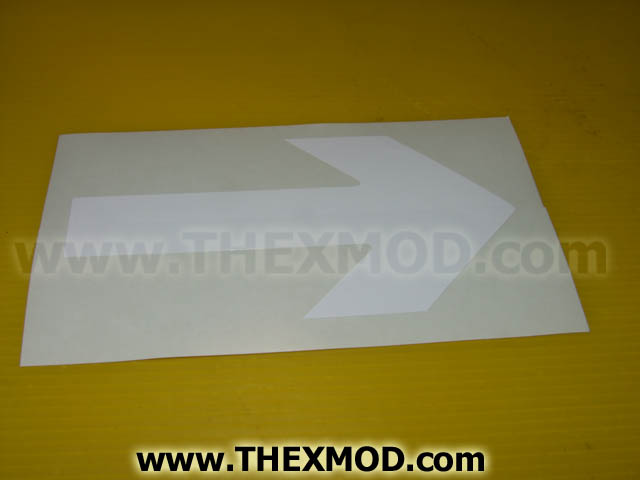 Sign - White Arrow - 83mm - 3803-2495-1