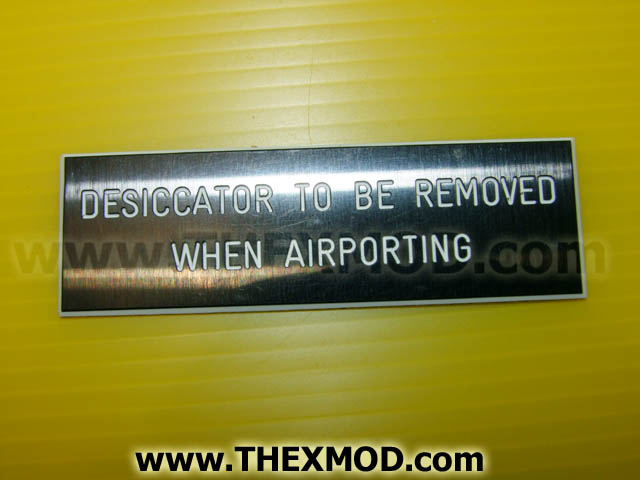 Instruction Plate - FV591550-1