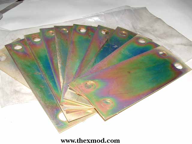 Plate; metal.170mm long 65mm wide 0.5mm thick -1