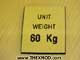 Plate - Unit Weight 60 Kg-1
